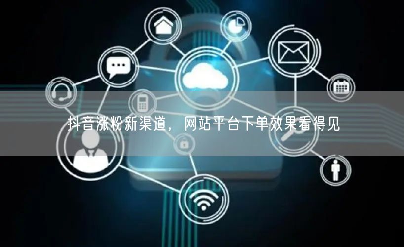 抖音涨粉新渠道，网站平台下单效果看得见