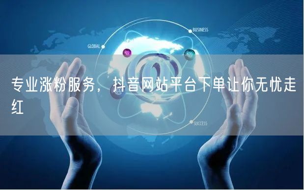 专业涨粉服务，抖音网站平台下单让你无忧走红