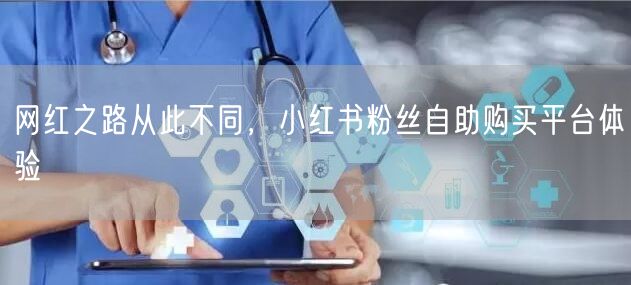 网红之路从此不同，小红书粉丝自助购买平台体验