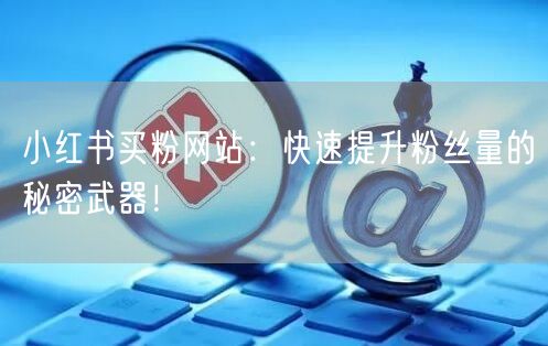 小红书买粉网站：快速提升粉丝量的秘密武器！