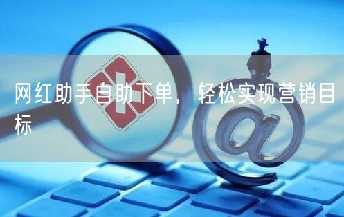 网红助手自助下单，轻松实现营销目标