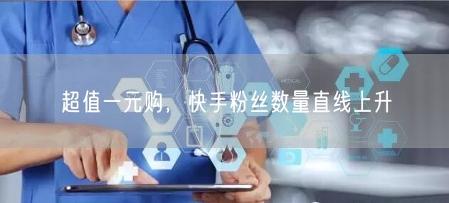 超值一元购，快手粉丝数量直线上升