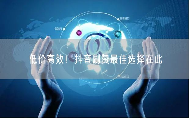 低价高效！抖音刷赞最佳选择在此