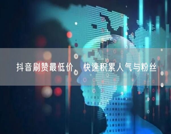 抖音刷赞最低价，快速积累人气与粉丝