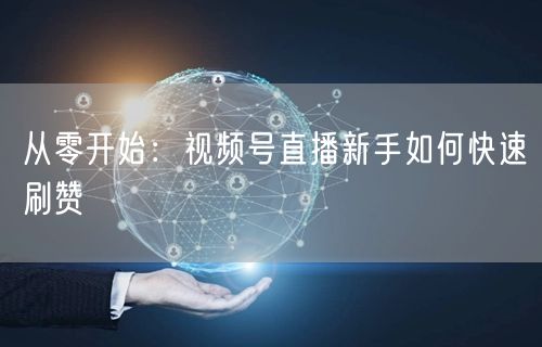 从零开始：视频号直播新手如何快速刷赞