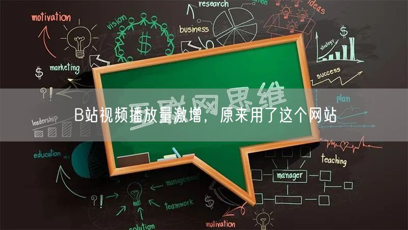 B站视频播放量激增，原来用了这个网站