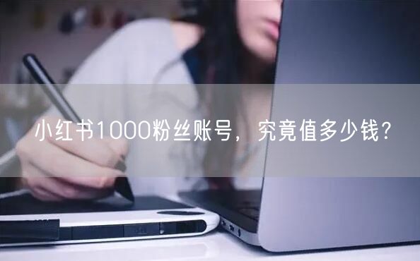 小红书1000粉丝账号，究竟值多少钱？