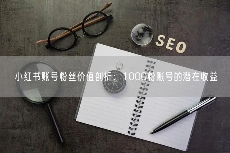小红书账号粉丝价值剖析：1000粉账号的潜在收益