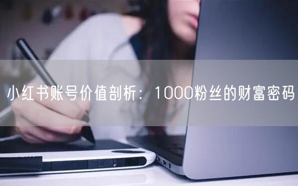 小红书账号价值剖析：1000粉丝的财富密码