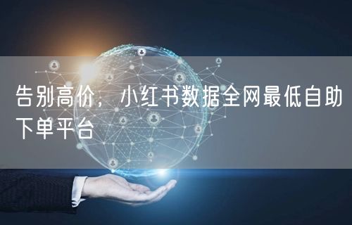 告别高价，小红书数据全网最低自助下单平台