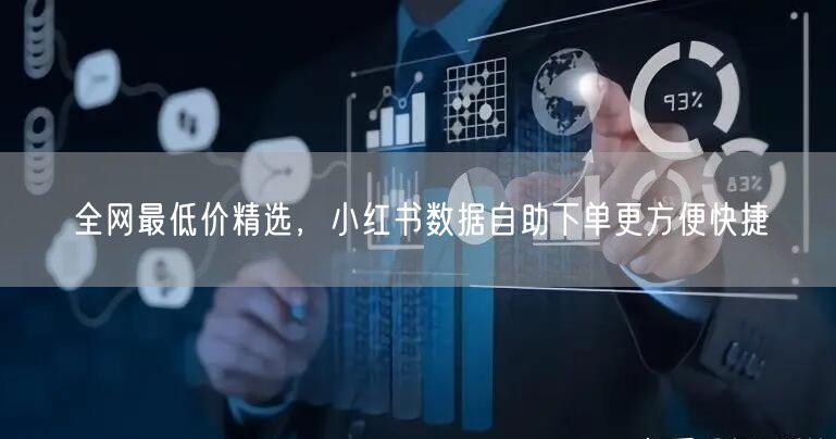 全网最低价精选，小红书数据自助下单更方便快捷