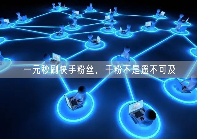 一元秒刷快手粉丝，千粉不是遥不可及