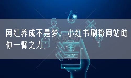 网红养成不是梦，小红书刷粉网站助你一臂之力